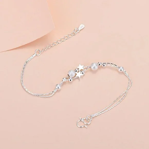 💎 Set Necklace Earrings Bracelet And Ring Adjustable 925 Sterling Silver - Picture 3 of 13